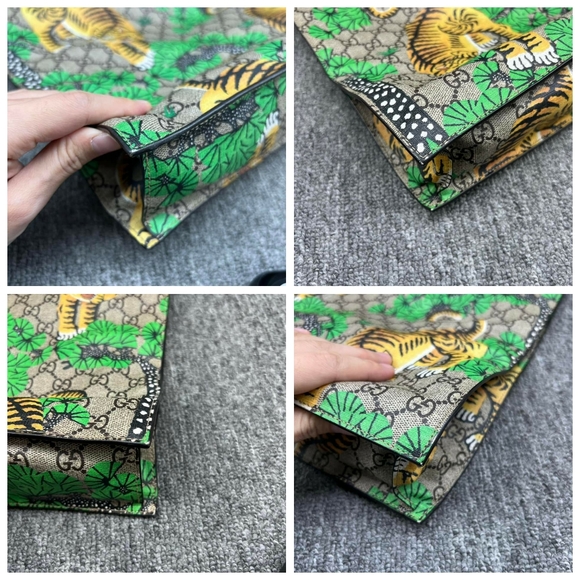 100% Authentic Gucci GG Supreme Bengal Tote Bag - Picture 11 of 16